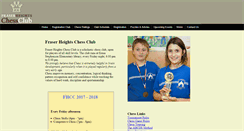 Desktop Screenshot of fraserheightschess.com